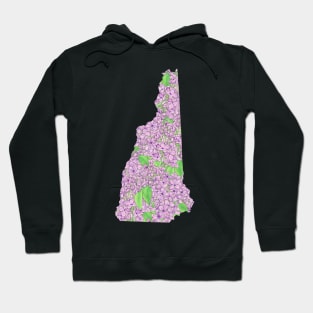 New Hampshire in Flowers Hoodie